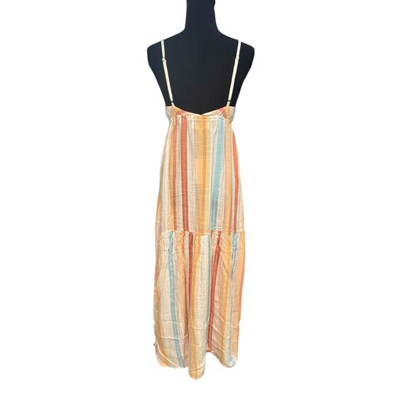 NWT! L*Space Printed Victoria Coastal Stripped Maxi Dress - Size Small - Picture 7 of 9